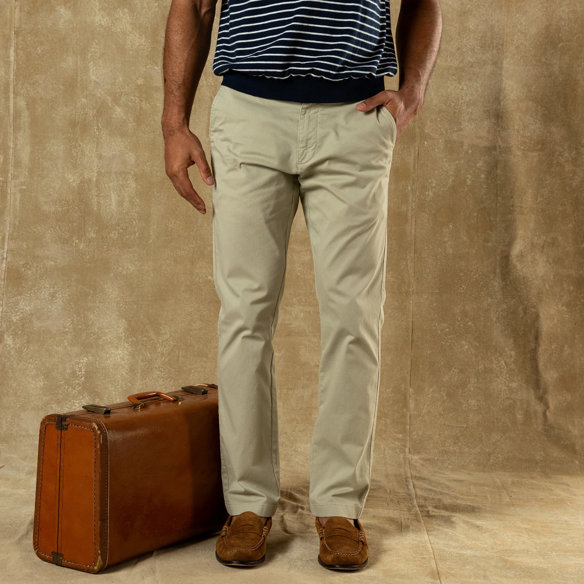 New Gold School Chinos